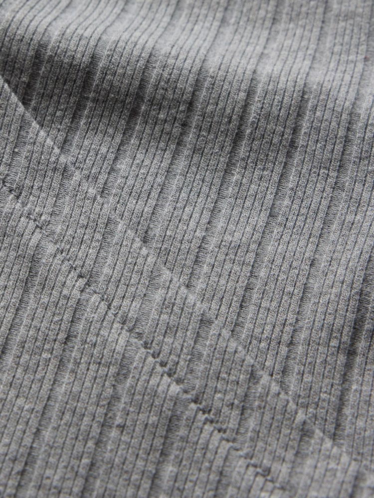 Gap Grey V-Neck Ribbed Long Sleeve Wrap Top (4-13yrs) - Image 3 of 3 Gap Grey V-Neck Ribbed Long Sleeve Wrap Top (4-13yrs) - Image 3 of 3