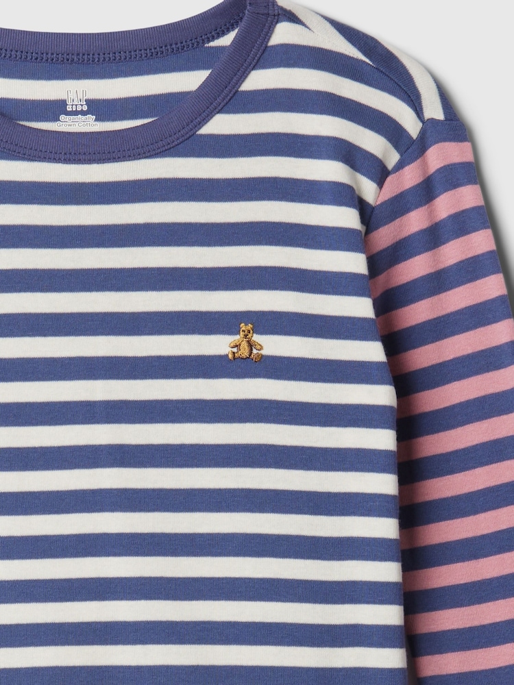 Gap Blue Stripe Cotton Long Sleeve Pyjama Set (4-13yrs) - Image 3 of 3
