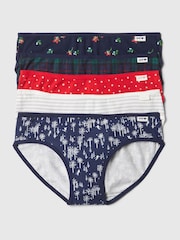 Gap Navy Blue Bikini Briefs 5 Pack (4-13yrs) - Image 1 of 1