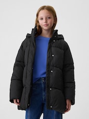 Gap Black Heavyweight Hooded Puffer Coat (4-13yrs) - Image 1 of 6
