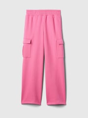 Rosa - Pantalones de chándal cargo de pierna ancha con diseño suave de estilo vintage de Gap (4-13 años) - Imagen 5 de 5