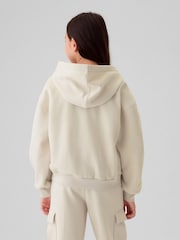 Gap Cream Logo Zip Up Hoodie (4-13yrs) - Image 2 of 5