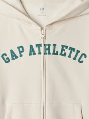 Gap Cream Logo Zip Up Hoodie (4-13yrs) - Image 5 of 5