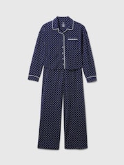 Gap Blue Matching Family Kids Christmas Stripe Pyjamas (6-13yrs) - Image 1 of 3