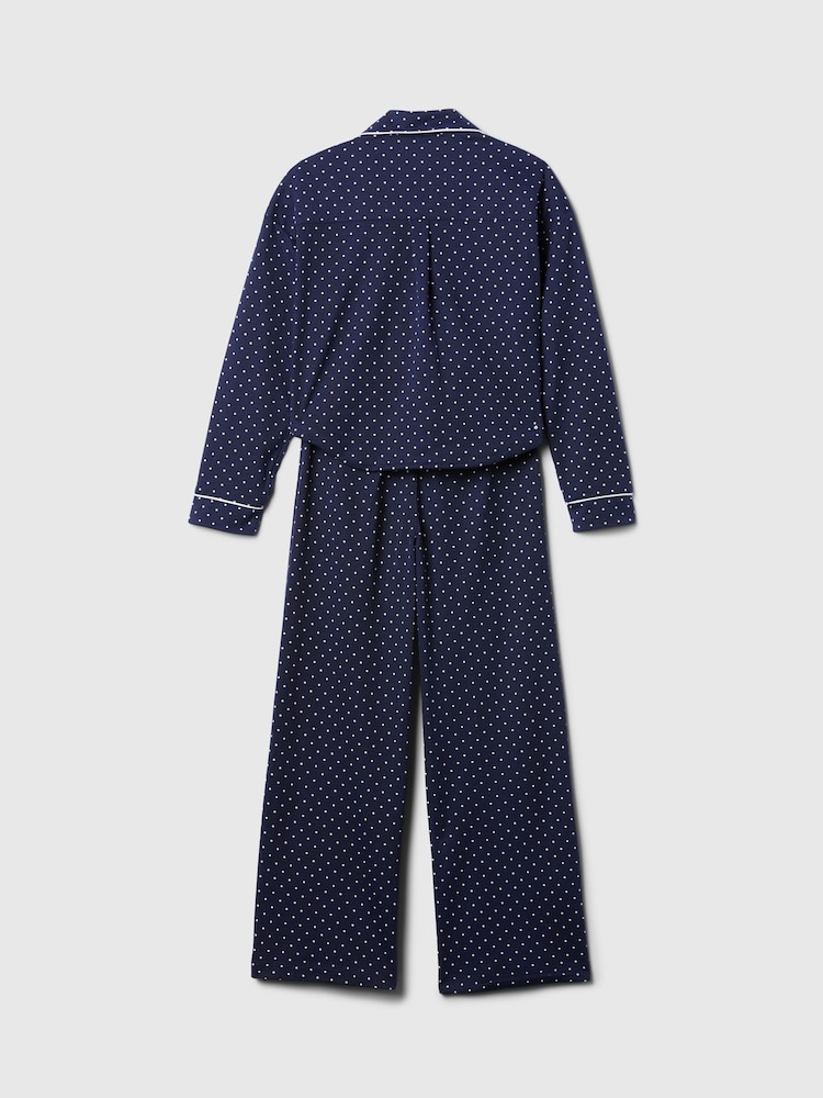 Gap Blue Matching Family Kids Christmas Stripe Pyjamas (6-13yrs) - Image 2 of 3