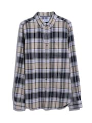 Original Penguin Plaid Flannel Stretch Black Shirt - Image 4 of 4