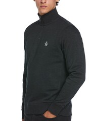 Original Penguin Grey Quarter Zip Fleece Sweatshirt - Image 1 of 4