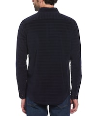 Original Penguin Blue Dobby Corduroy Shirt - Image 2 of 4
