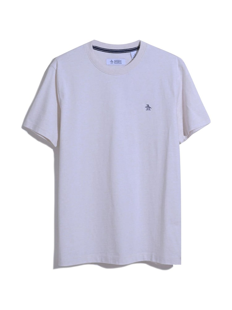 Original Penguin Natural Embroidered Logo T-Shirt - Image 4 of 4 Original Penguin Natural Embroidered Logo T-Shirt - Image 4 of 4