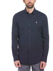 Original Penguin Oxford Stretch Blue Shirt - Image 1 of 3