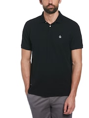 قميص بولو Daddy من قماش البيكيه لون أسود من Original Penguin - صورة 1 من 3