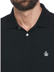 قميص بولو Daddy من قماش البيكيه لون أسود من Original Penguin - صورة 3 من 3