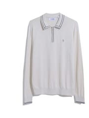 Original Penguin Natural Cashmere Like 100% Cotton Polo Neck Sweater - Image 4 of 4