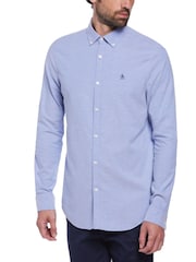 Original Penguin Blue Oxford Stretch Shirt - Image 1 of 3
