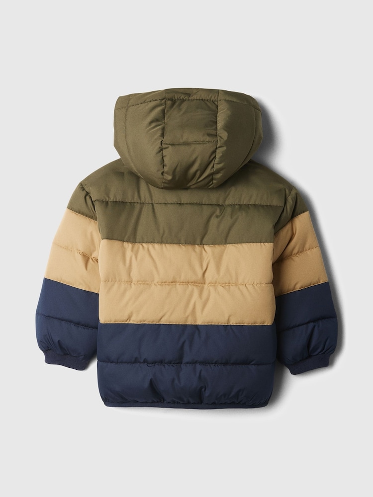 Gap Green Water-Resistant Puffer Coat (6mths-5yrs) - Image 2 of 3