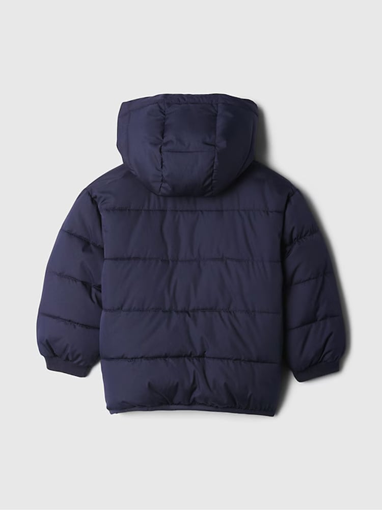 Gap Blue Water-Resistant Puffer Coat (6mths-5yrs) - Image 3 of 4
