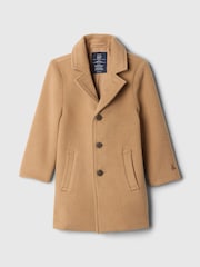 Gap Brown Poly-Wool Blend Long Coat (6mths-5yrs) - Image 1 of 2