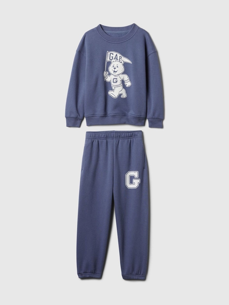 Gap Blue Vintage Athletic Logo Sweatshirt & Jogger Set (6mths-5yrs) - Image 1 of 3
