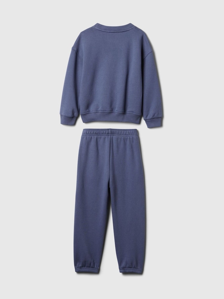 Gap Blue Vintage Athletic Logo Sweatshirt & Jogger Set (6mths-5yrs) - Image 2 of 3