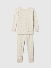 Gap Cream Star Star Long Sleeve Pyjamas (6mths-5yrs) - Image 1 of 3