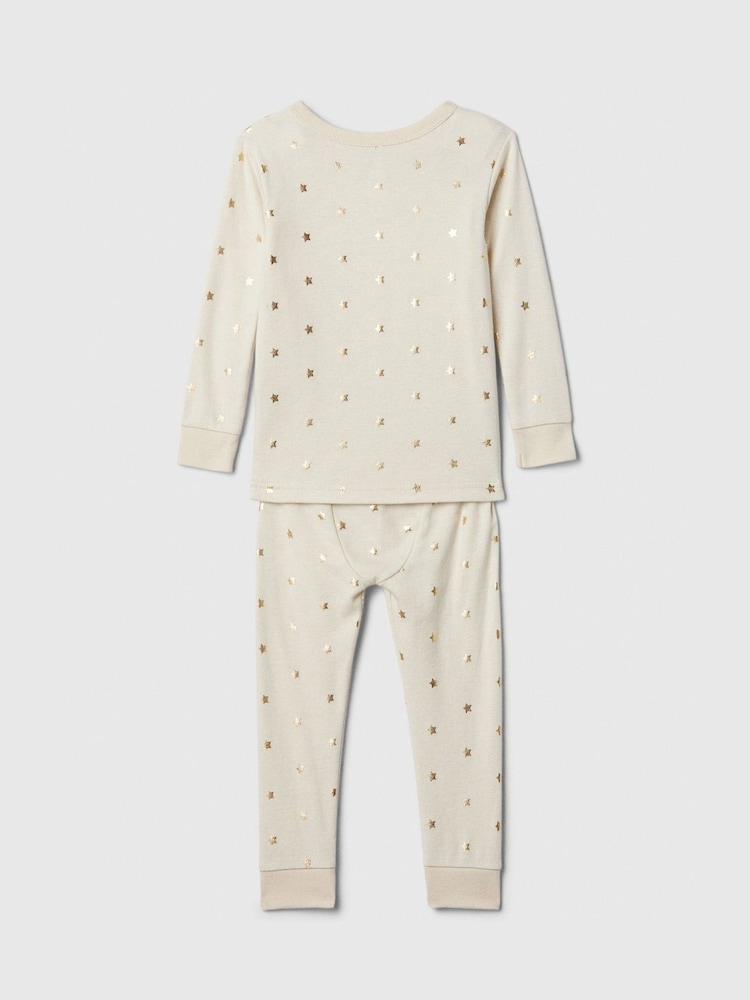 Gap Cream Star Star Long Sleeve Pyjamas (6mths-5yrs) - Image 2 of 3