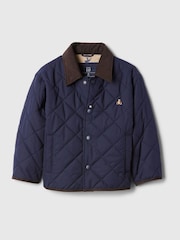 Gap Blue Brannan Bear Quilted Field Jacket (6mths-5yrs) - Image 1 of 3