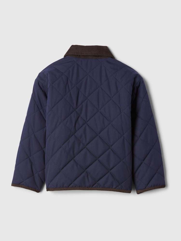 Gap Blue Brannan Bear Quilted Field Jacket (6mths-5yrs) - Image 2 of 3