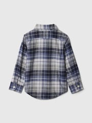 Gap Blue Organic Cotton Flannel Shirt (6mths-5yrs) - Image 2 of 2