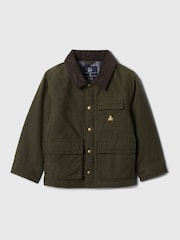 Gap Green Waxed Utility Jacket (6mths-5yrs) - Image 1 of 3