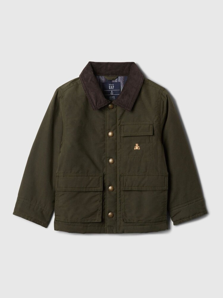 Gap Green Waxed Utility Jacket (6mths-5yrs) - Image 1 of 3