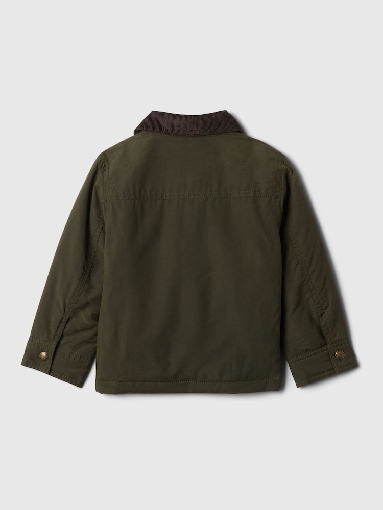 Gap Green Waxed Utility Jacket (6mths-5yrs) - Image 2 of 3