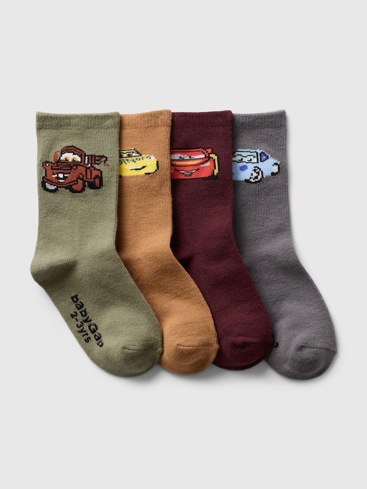 Gap Red Disney Cars Crew Socks 4-Pack - Image 1 of 1