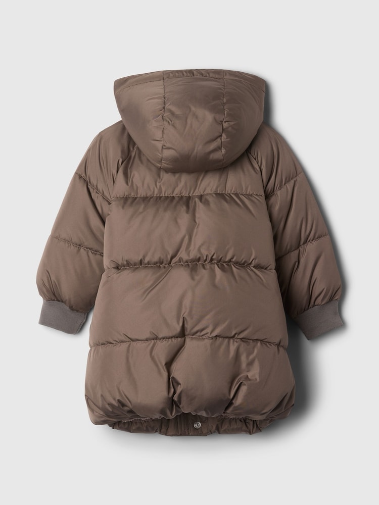 Gap Brown Heavyweight Sherpa-Lined Hooded Parka Coat (6mths-5yrs) - Image 2 of 3 Gap Brown Heavyweight Sherpa-Lined Hooded Parka Coat (6mths-5yrs) - Image 2 of 3