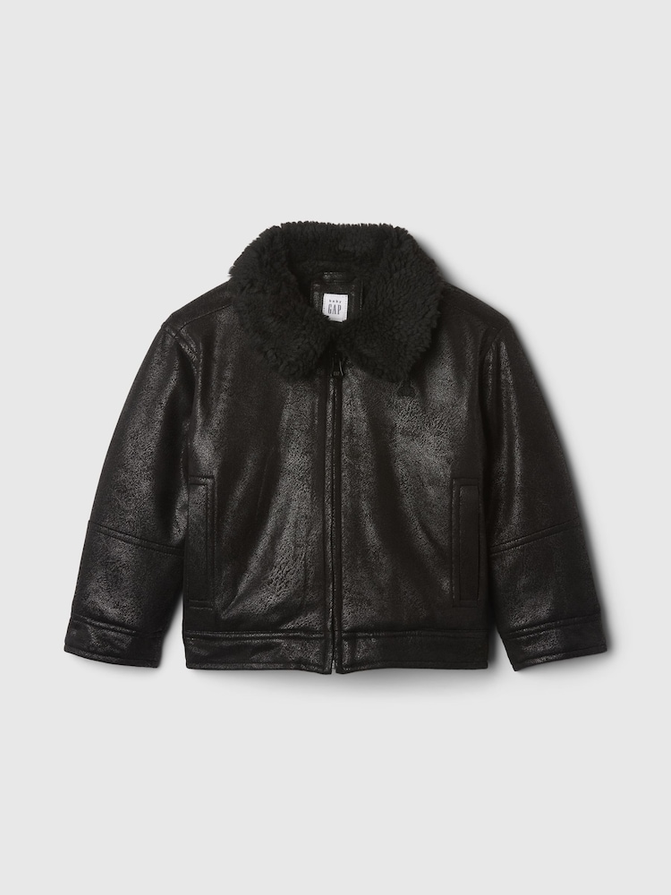Gap Black Faux Suede Jacket (6mths-5yrs) - Image 1 of 3