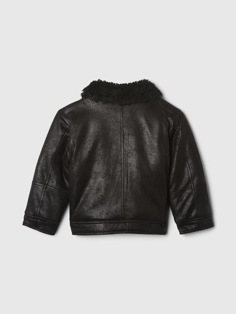 Gap Black Faux Suede Jacket (6mths-5yrs) - Image 2 of 3