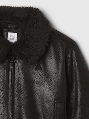 Gap Black Faux Suede Jacket (6mths-5yrs) - Image 3 of 3