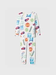 Gap White/Red Disney Cars Cotton Long Sleeve Pyjamas (6mths-5yrs) - Image 1 of 3
