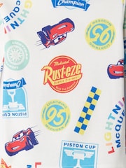 Gap White/Red Disney Cars Cotton Long Sleeve Pyjamas (6mths-5yrs) - Image 3 of 3