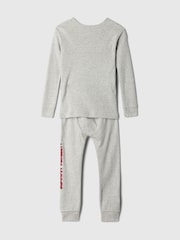 Gap Grey Disney Mickey Mouse Organic Cotton Pyjama Top & Bottoms Set (6mths-5yrs) - Image 2 of 3