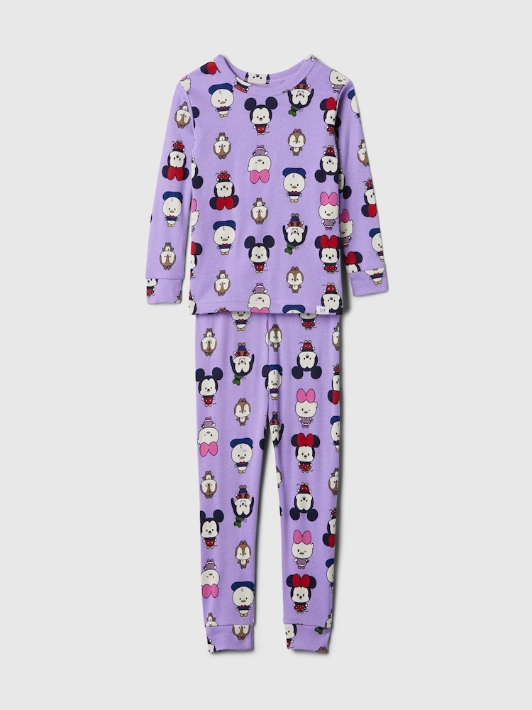 Gap Purple Disney Mickey Mouse & Friends Cotton Long Sleeve Pyjamas (12mths-5yrs) - Image 1 of 2