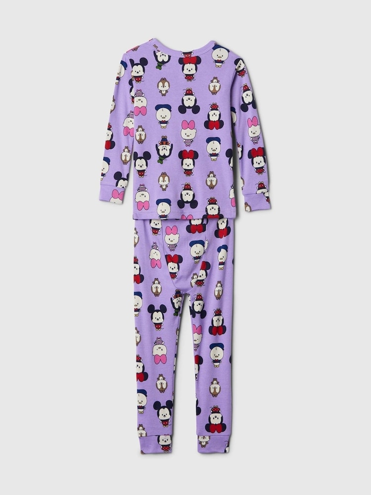 Gap Purple Disney Mickey Mouse & Friends Cotton Long Sleeve Pyjamas (12mths-5yrs) - Image 2 of 2