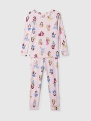 Gap Light Pink Disney Princess Cotton Long Sleeve Pyjamas (6mths-5yrs) - Image 1 of 3