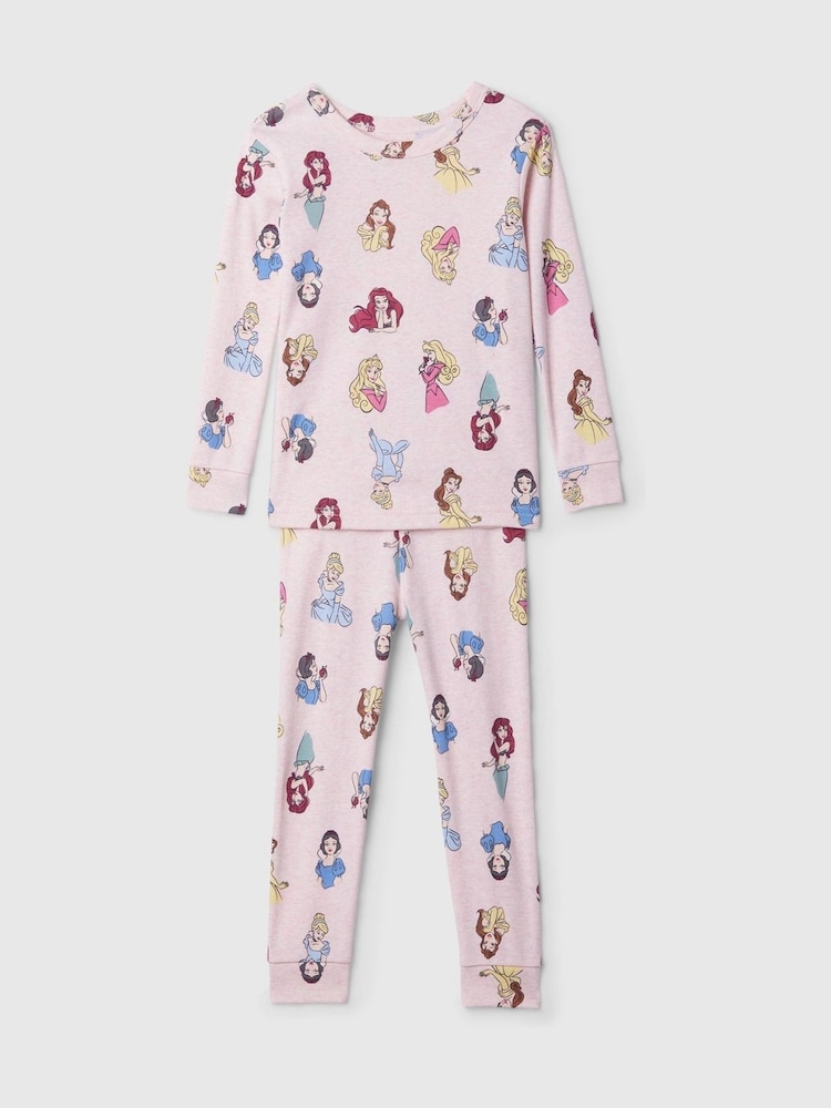 Gap Light Pink Disney Princess Cotton Long Sleeve Pyjamas (6mths-5yrs) - Image 1 of 3