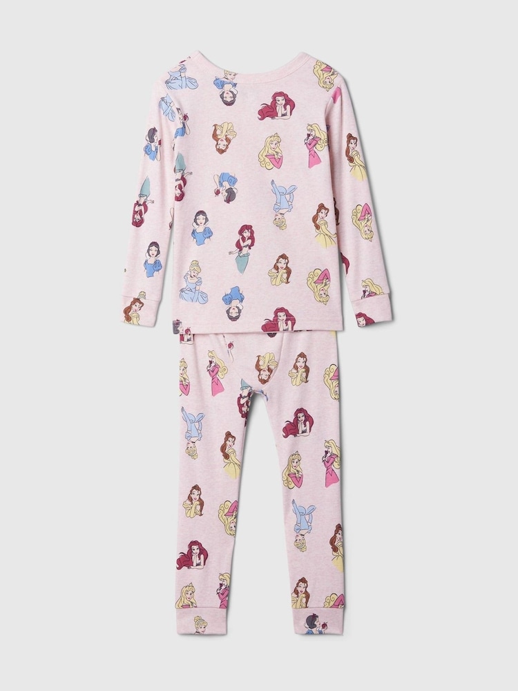 Gap Light Pink Disney Princess Cotton Long Sleeve Pyjamas (6mths-5yrs) - Image 2 of 3