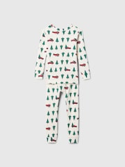 Gap White Christmas Print Pyjamas (6mths-5yrs) - Image 2 of 3
