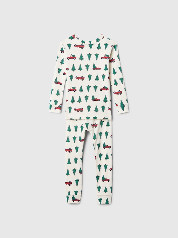Gap White Christmas Print Pyjamas (6mths-5yrs) - Image 2 of 3