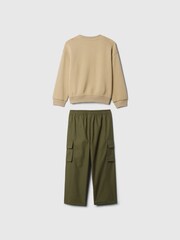 Gap Beige Jumper & Cargo Outfit Set (6mths-5yrs) - Image 2 of 3