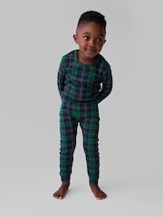 Gap Green Matching Family Christmas Kids Cotton Pyjamas (6mths-5yrs) - Image 1 of 4