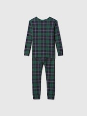 Gap Green Matching Family Christmas Kids Cotton Pyjamas (6mths-5yrs) - Image 3 of 4