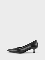 Vagabond Shoemakers Lykke Kitten Heel Black Shoes - Imagen 1 de 3